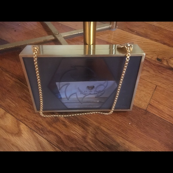 Thalé Blanc Zodiac Plexiglas Clutch - Leo - Picture 4 of 5